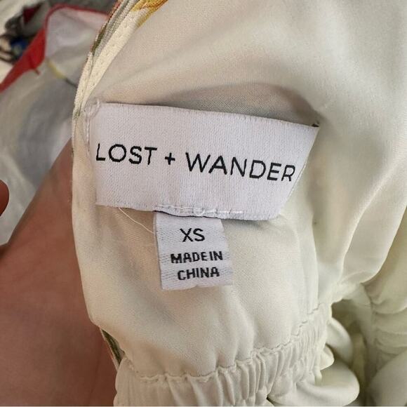 Lost + Wander Big Escape Floral Tiered Maxi Dress Size XS - Picture 9 of 15